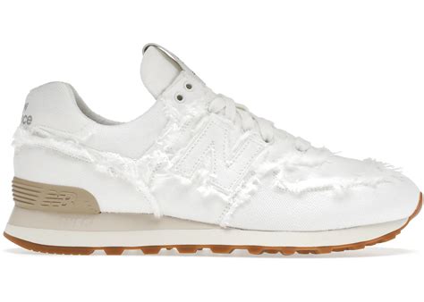 new balance 574 miu miu denim white|miu New Balance shoes.